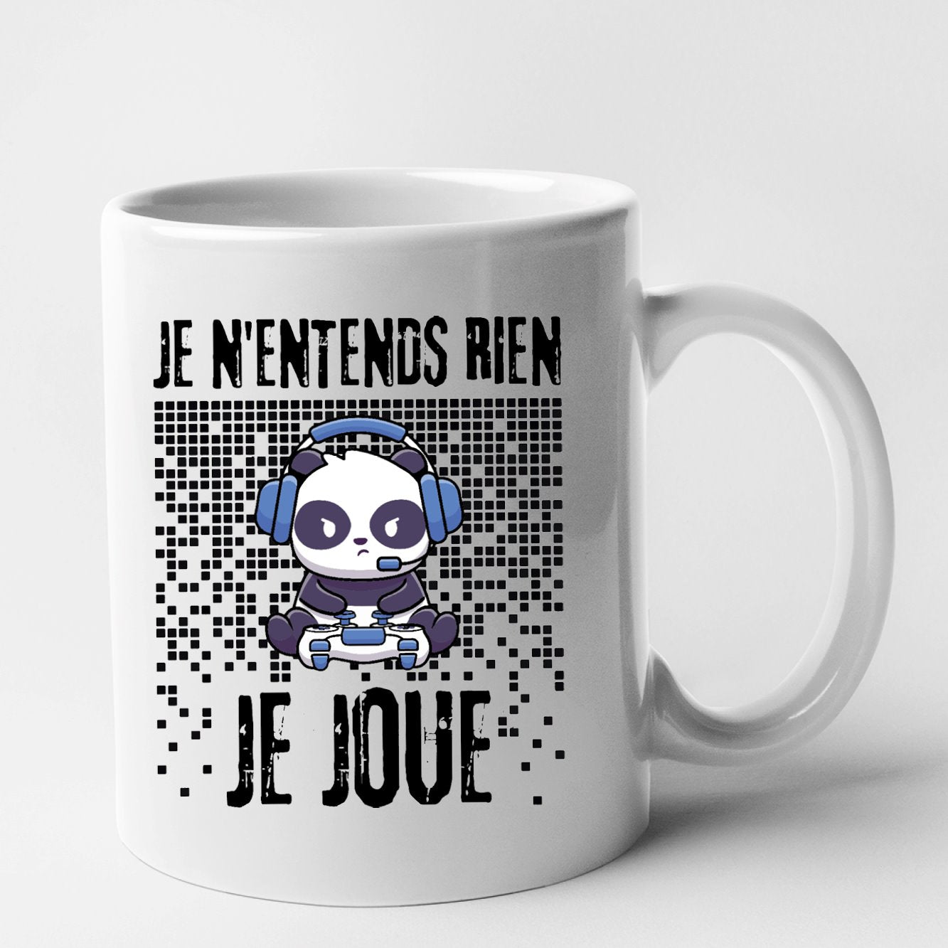 Mug Je n'entends rien je joue Blanc