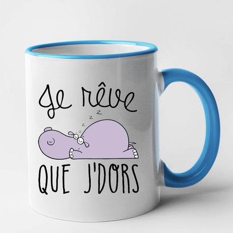 Mug Je rêve que je dors Bleu