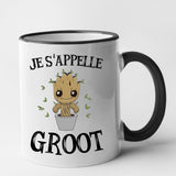 Mug Je s'appelle Groot Noir