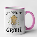 Mug Je s'appelle Groot Rose