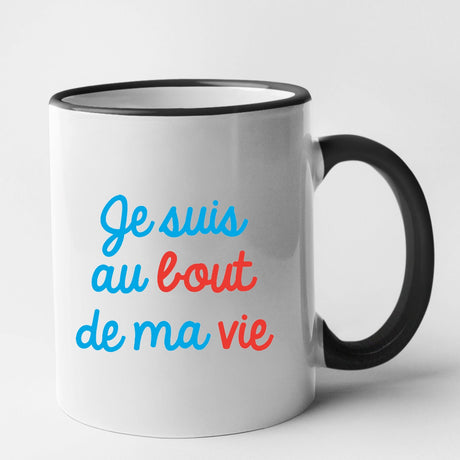 Mug Je suis au bout de ma vie Noir