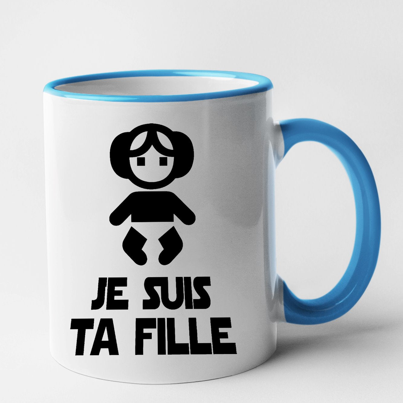 Mug Je suis ta fille Bleu