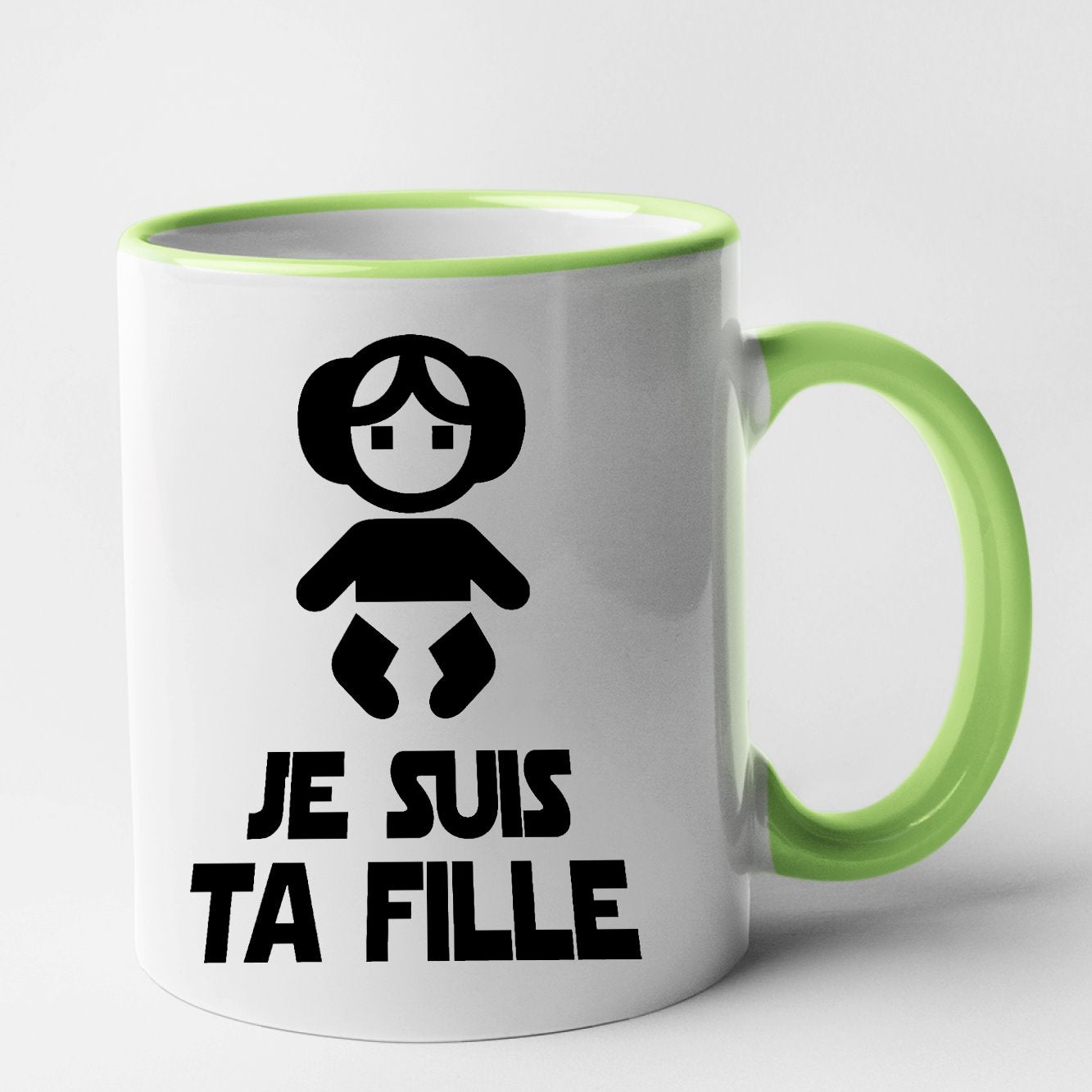 Mug Je suis ta fille Vert