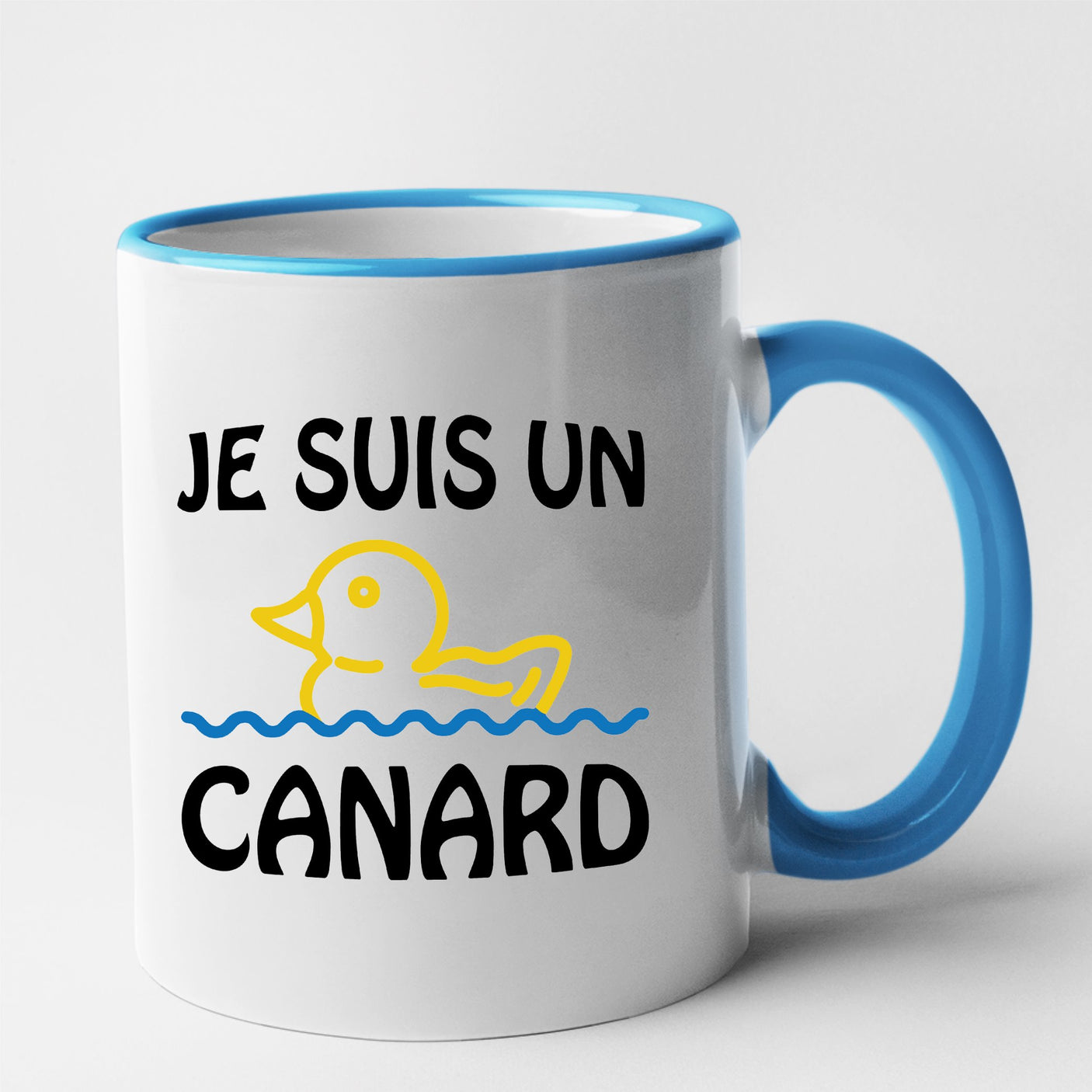 Mug Je suis un canard Bleu