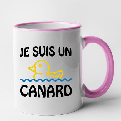 Mug Je suis un canard Rose