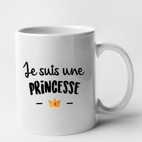 Mug Je suis une princesse Blanc