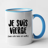 Mug Je suis vierge Bleu