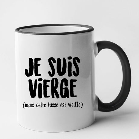 Mug Je suis vierge Noir