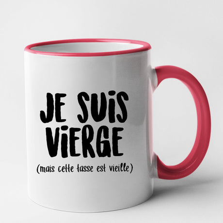 Mug Je suis vierge Rouge