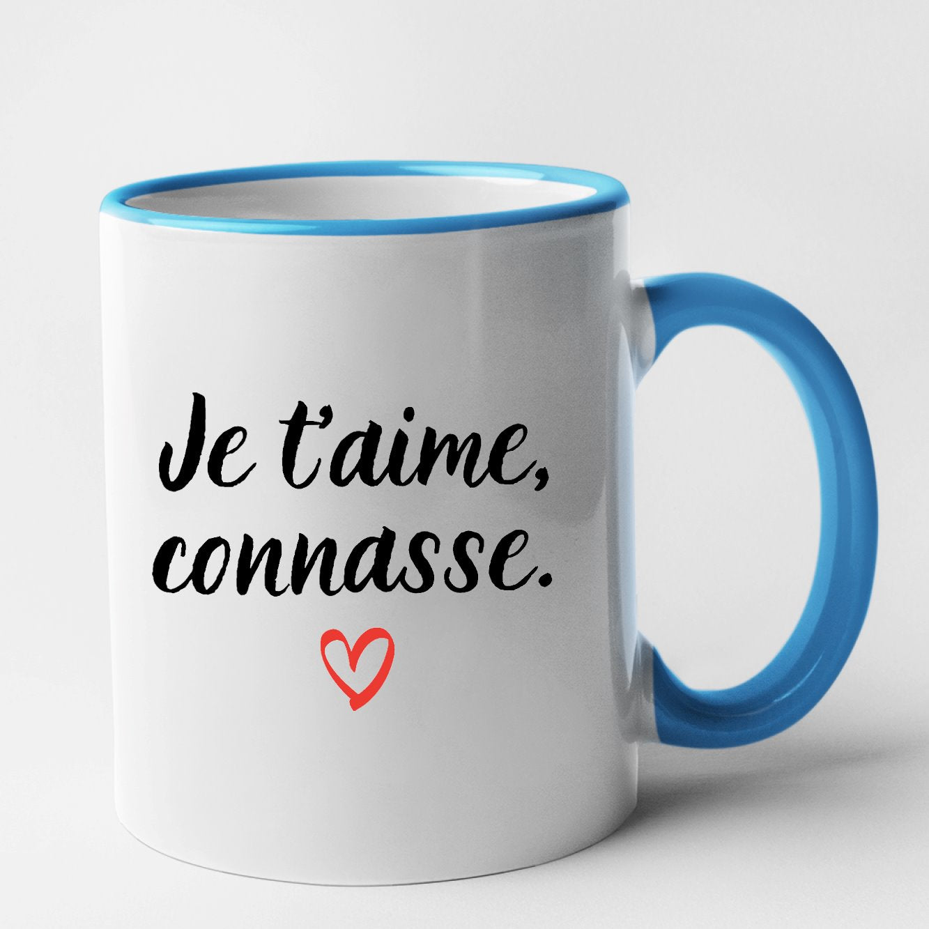 Mug Je t'aime connasse Bleu