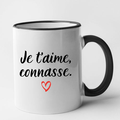 Mug Je t'aime connasse Noir