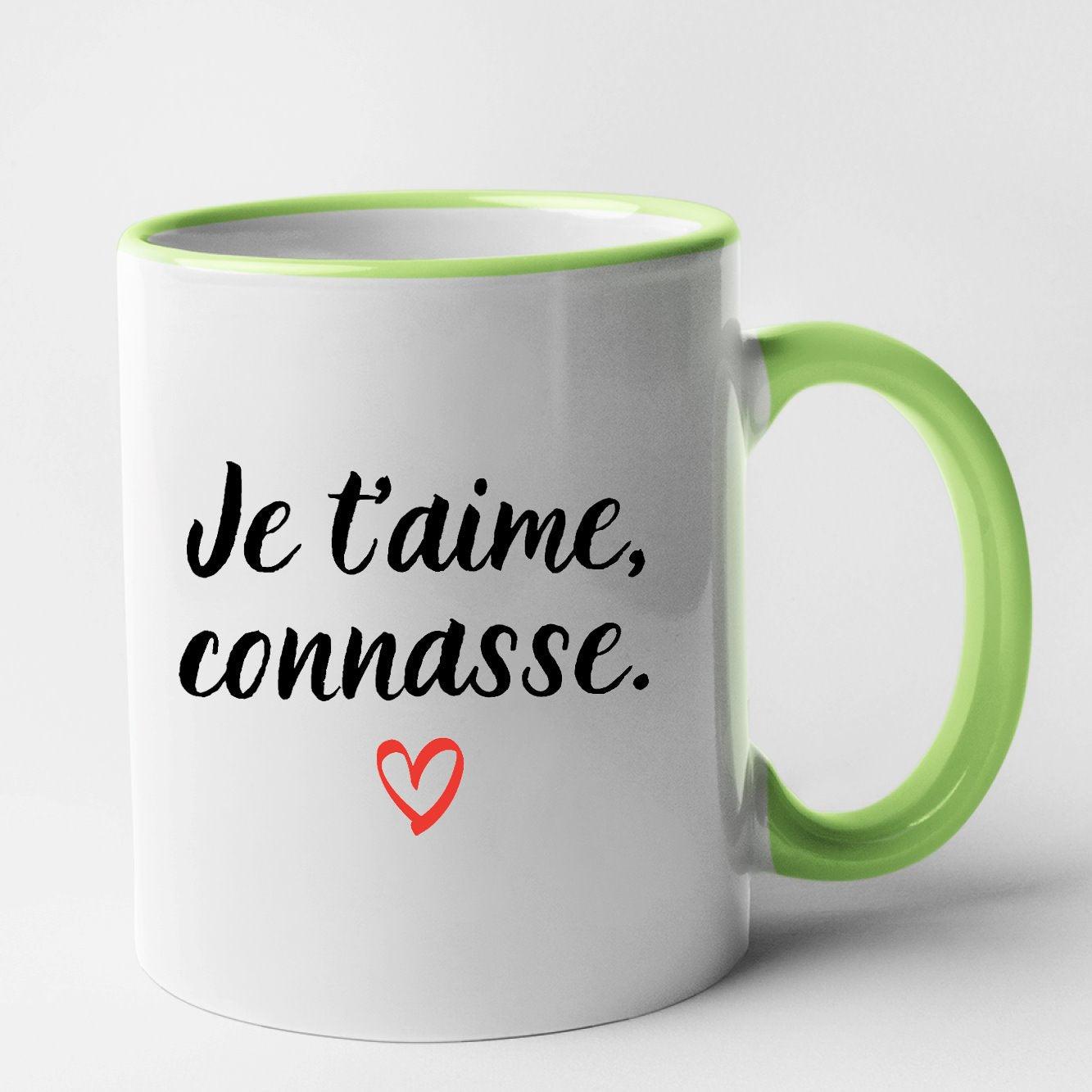 Mug Je t'aime connasse Vert