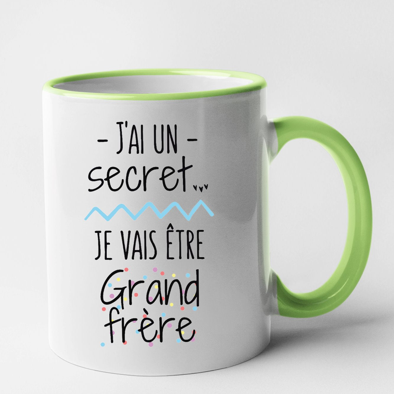 Mug Je vais être grand frère Vert