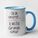 Mug Je vais être grande soeur Bleu