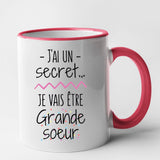 Mug Je vais être grande soeur Rouge