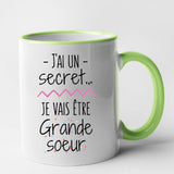 Mug Je vais être grande soeur Vert