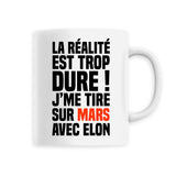 Mug J'me tire sur Mars avec Elon 