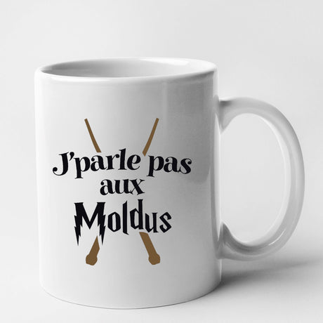 Mug J'parle pas aux Moldus Blanc