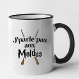 Mug J'parle pas aux Moldus Noir