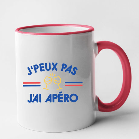 Mug J'peux pas j'ai apéro Rouge