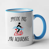 Mug J'peux pas j'ai aquabike Bleu