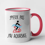 Mug J'peux pas j'ai aquabike Rouge