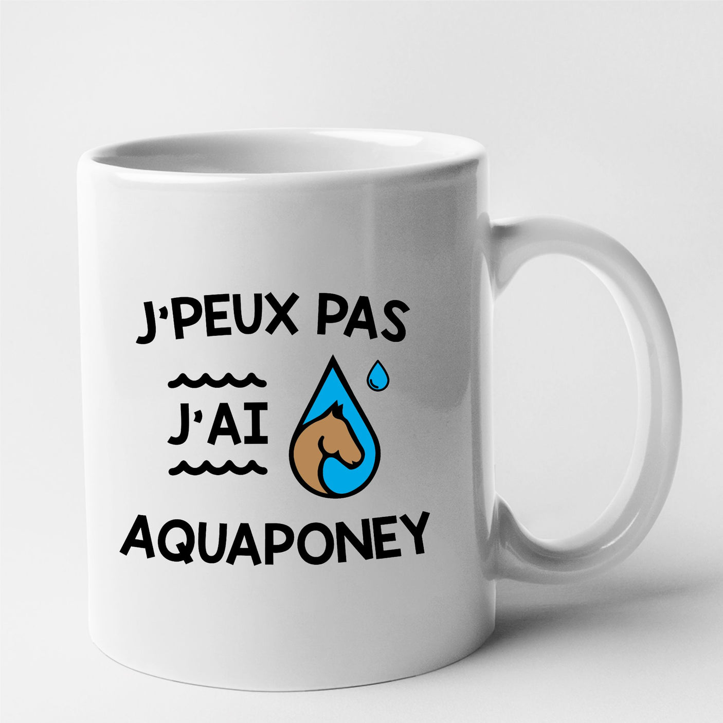 Mug J'peux pas j'ai aquaponey Blanc