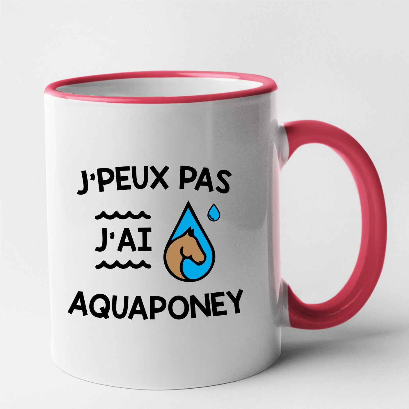 Mug J'peux pas j'ai aquaponey Rouge