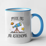 Mug J'peux pas j'ai astronomie Bleu