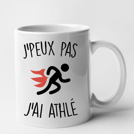 Mug J'peux pas j'ai athlé Blanc