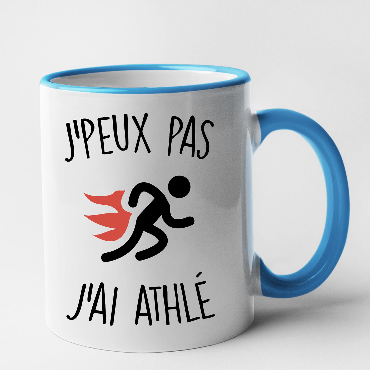 Mug J'peux pas j'ai athlé Bleu