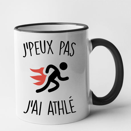 Mug J'peux pas j'ai athlé Noir