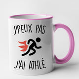 Mug J'peux pas j'ai athlé Rose