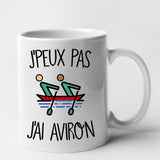 Mug J'peux pas j'ai aviron Blanc