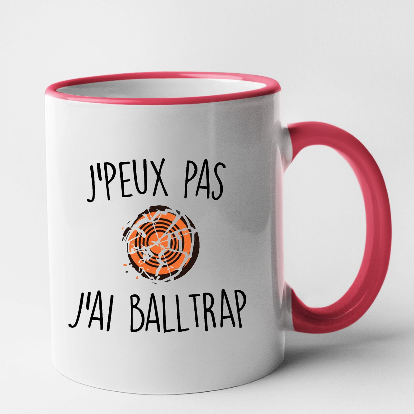 Mug J'peux pas j'ai ball-trap Rouge