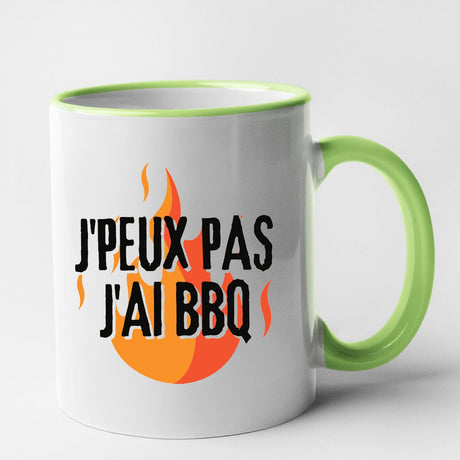 Mug J'peux pas j'ai barbecue Vert