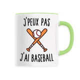 Mug J'peux pas j'ai baseball 