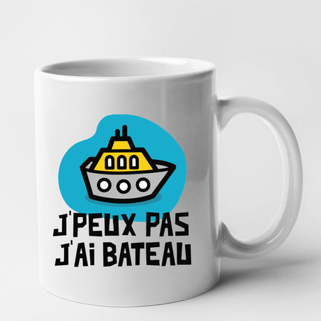 Mug J'peux pas j'ai bateau Blanc