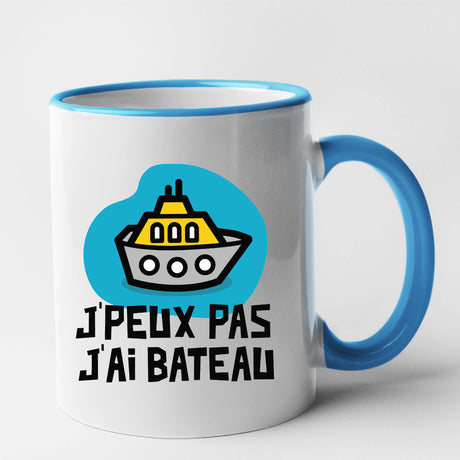 Mug J'peux pas j'ai bateau Bleu