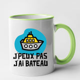 Mug J'peux pas j'ai bateau Vert