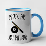 Mug J'peux pas j'ai billard Bleu