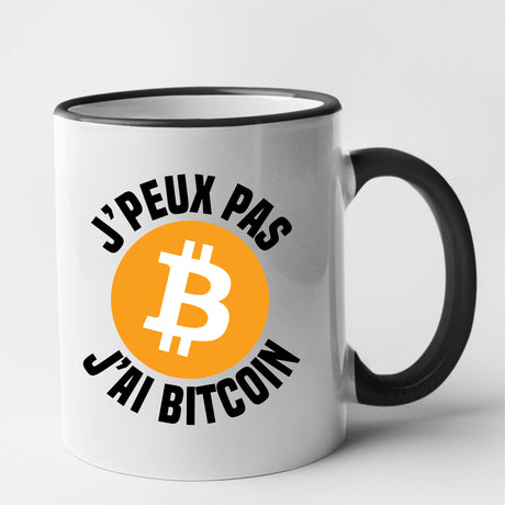 Mug J'peux pas j'ai Bitcoin Noir