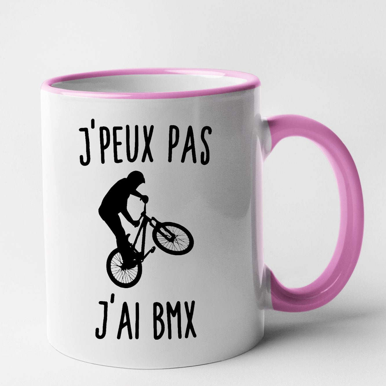 Mug J'peux pas j'ai BMX Rose