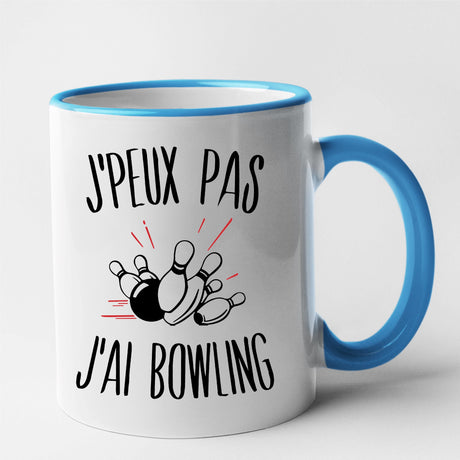 Mug J'peux pas j'ai bowling Bleu