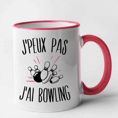 Mug J'peux pas j'ai bowling Rouge