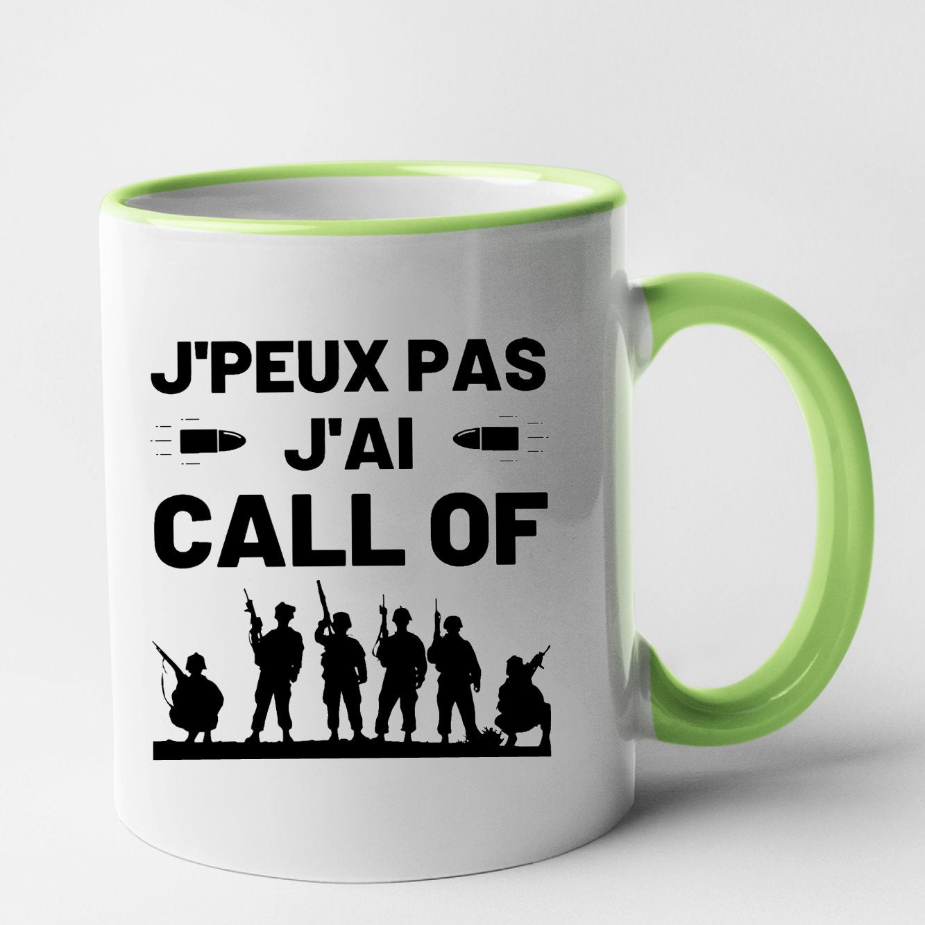 Mug J'peux pas j'ai call of Vert