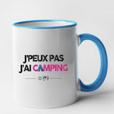 Mug J'peux pas j'ai camping Bleu