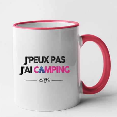 Mug J'peux pas j'ai camping Rouge