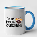 Mug J'peux pas j'ai catéchisme Bleu