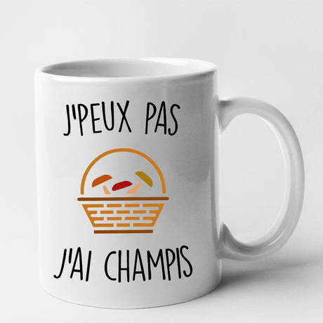 Mug J'peux pas j'ai champignons Blanc